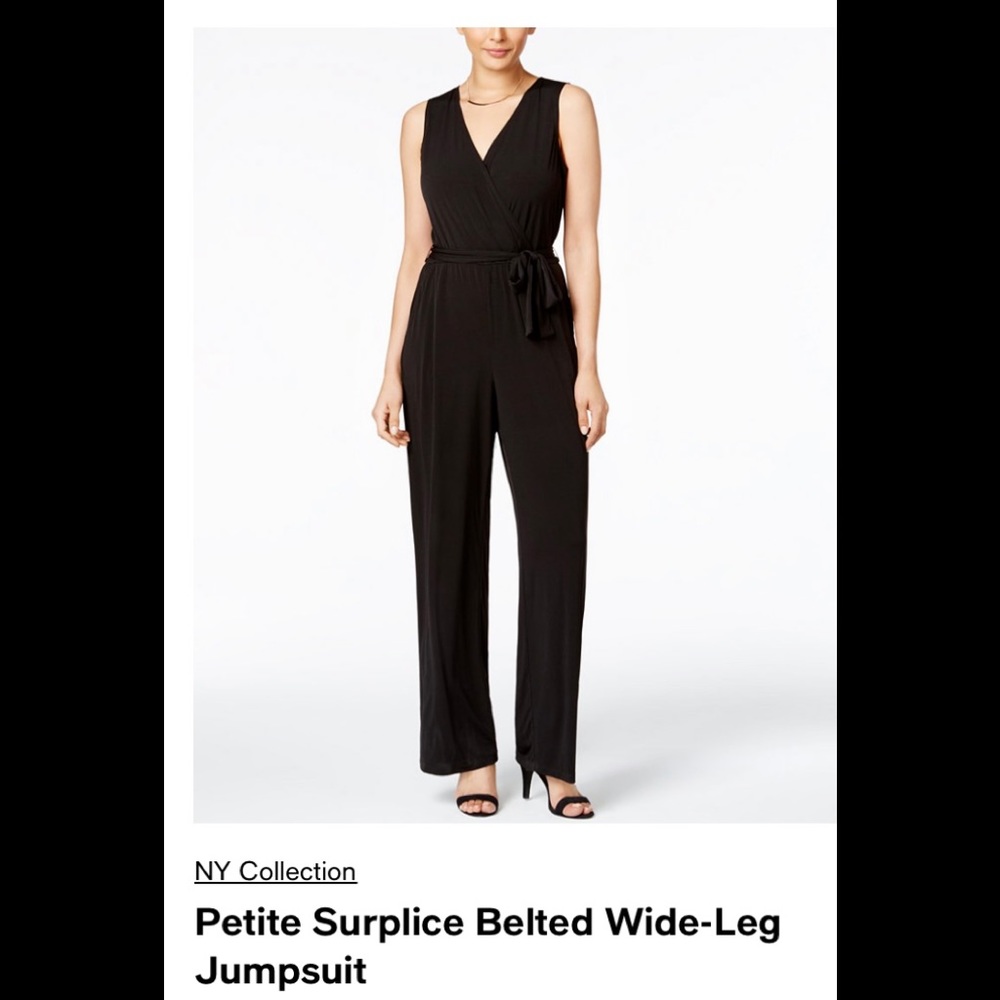 NY collection Sleeveless Jumpsuit